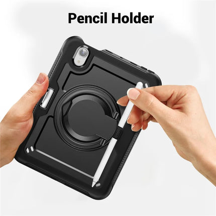 For iPad mini (2024)  /  (2021) Case Rotating Kickstand PC + TPU Shockproof Tablet Cover