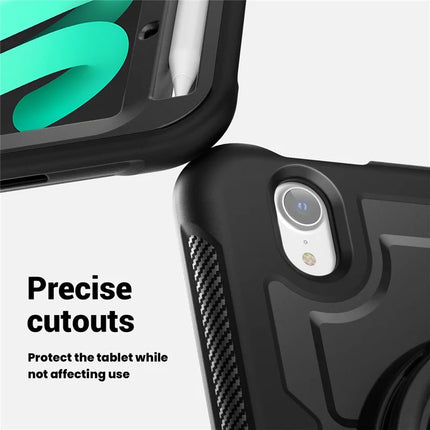 For iPad mini (2024)  /  (2021) Case Rotating Kickstand PC + TPU Shockproof Tablet Cover