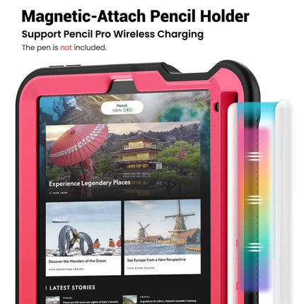For iPad mini (2024)  /  (2021) Case Rotating Kickstand PC + TPU Shockproof Tablet Cover