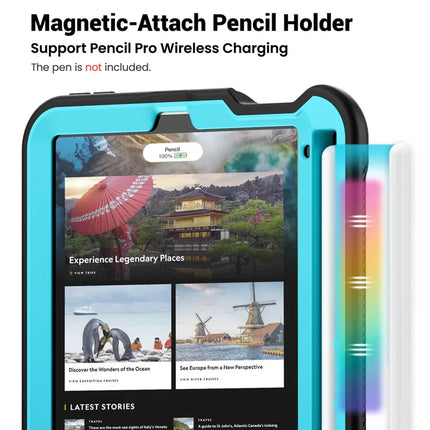 For iPad mini (2024)  /  (2021) Case Rotating Kickstand PC + TPU Shockproof Tablet Cover