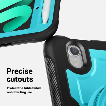 For iPad mini (2024)  /  (2021) Case Rotating Kickstand PC + TPU Shockproof Tablet Cover