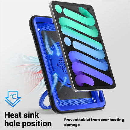 For iPad mini (2024)  /  (2021) Case Rotating Kickstand PC + TPU Shockproof Tablet Cover