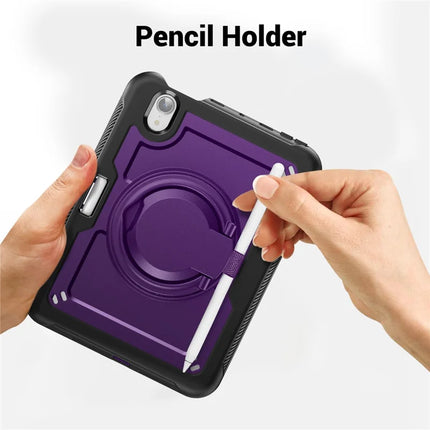 For iPad mini (2024)  /  (2021) Case Rotating Kickstand PC + TPU Shockproof Tablet Cover