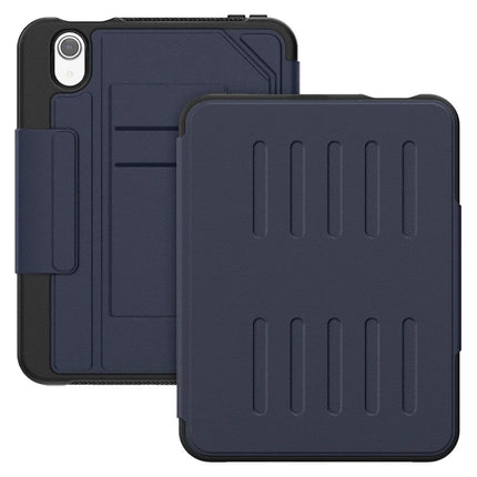 For iPad mini (2024)  /  (2021) Case with Card Slots PC + TPU + PU U-Shape Stand Tablet Cover