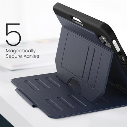 For iPad mini (2024)  /  (2021) Case with Card Slots PC + TPU + PU U-Shape Stand Tablet Cover
