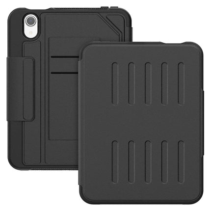 For iPad mini (2024)  /  (2021) Case with Card Slots PC + TPU + PU U-Shape Stand Tablet Cover