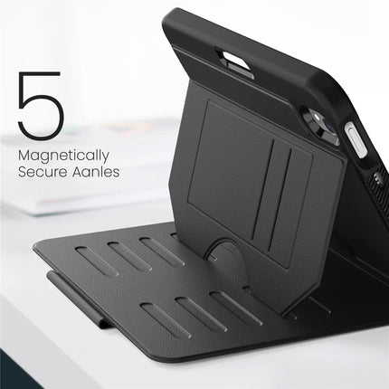 For iPad mini (2024)  /  (2021) Case with Card Slots PC + TPU + PU U-Shape Stand Tablet Cover