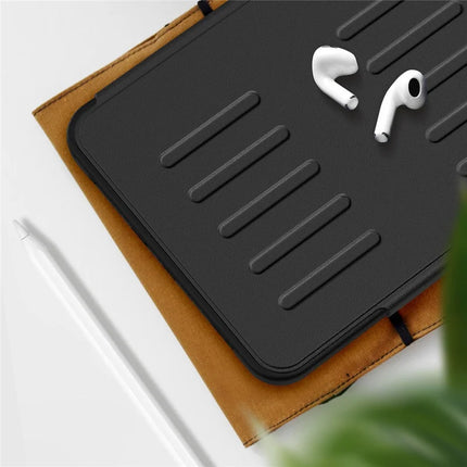 For iPad mini (2024)  /  (2021) Case with Card Slots PC + TPU + PU U-Shape Stand Tablet Cover