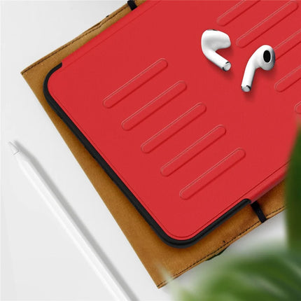 For iPad mini (2024)  /  (2021) Case with Card Slots PC + TPU + PU U-Shape Stand Tablet Cover