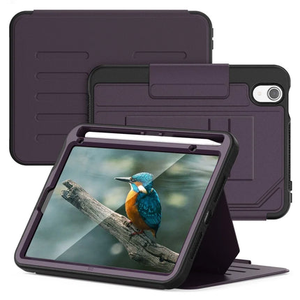 For iPad mini (2024)  /  (2021) Case with Card Slots PC + TPU + PU U-Shape Stand Tablet Cover