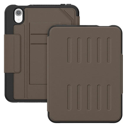 For iPad mini (2024)  /  (2021) Case with Card Slots PC + TPU + PU U-Shape Stand Tablet Cover