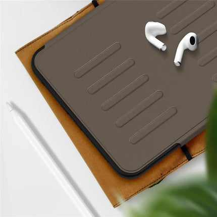For iPad mini (2024)  /  (2021) Case with Card Slots PC + TPU + PU U-Shape Stand Tablet Cover