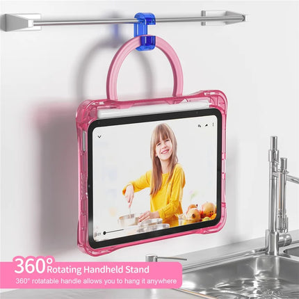 For iPad mini (2024) / (2021) Case with Shoulder Strap Kickstand PC TPU Acrylic Tablet Cover