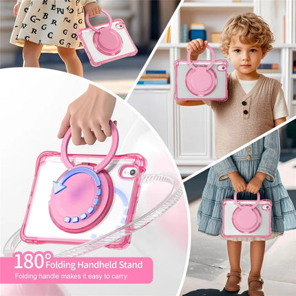 For iPad mini (2024) / mini (2021) Case Rotary Kickstand PC TPU Acrylic Tablet Cover