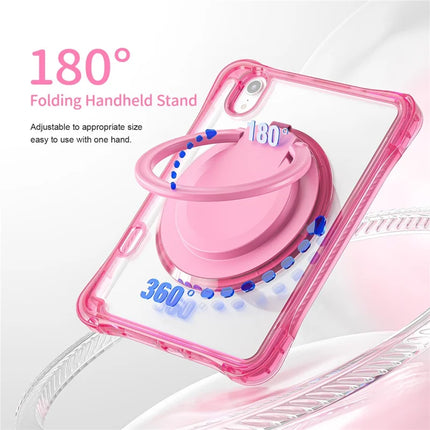 For iPad mini (2024) / mini (2021) Case Rotary Kickstand PC TPU Acrylic Tablet Cover