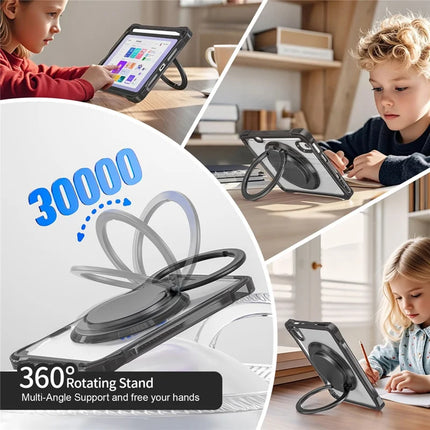 For iPad mini (2024) / mini (2021) Case Rotary Kickstand PC TPU Acrylic Tablet Cover