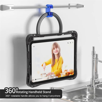 For iPad mini (2024) / mini (2021) Case Rotary Kickstand PC TPU Acrylic Tablet Cover