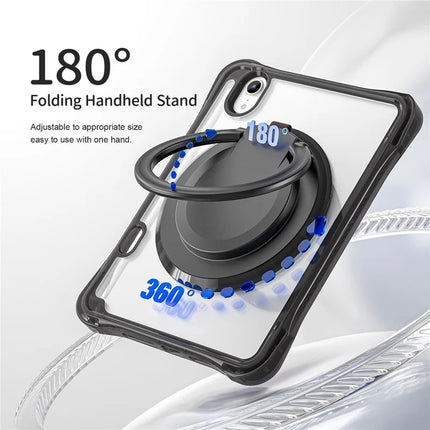 For iPad mini (2024) / mini (2021) Case Rotary Kickstand PC TPU Acrylic Tablet Cover