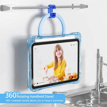For iPad mini (2024) / mini (2021) Case Rotary Kickstand PC TPU Acrylic Tablet Cover