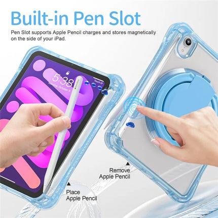 For iPad mini (2024) / mini (2021) Case Rotary Kickstand PC TPU Acrylic Tablet Cover