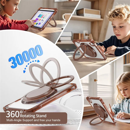 For iPad mini (2024) / mini (2021) Case Rotary Kickstand PC TPU Acrylic Tablet Cover