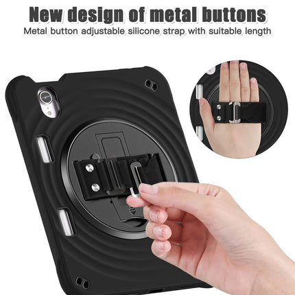 For iPad mini (2024) / (2021) Case Kickstand PC + Silicone + TPU Tablet Cover