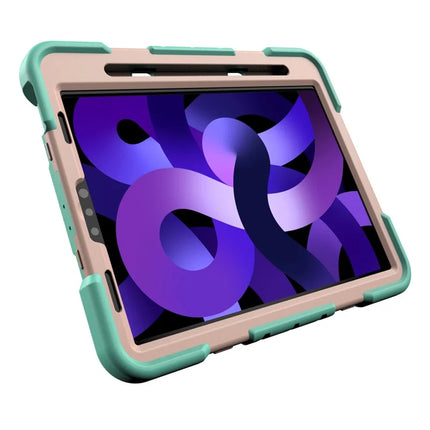 Tablet Case For iPad Air (2022) / (2020) / iPad Pro 11 (2022) / (2021) / (2020) / (2018) PC + Silicone Cover with Kickstand Wrist Strap