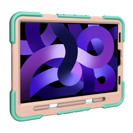 Tablet Case For iPad Air (2022) / (2020) / iPad Pro 11 (2022) / (2021) / (2020) / (2018) PC + Silicone Cover with Kickstand Wrist Strap