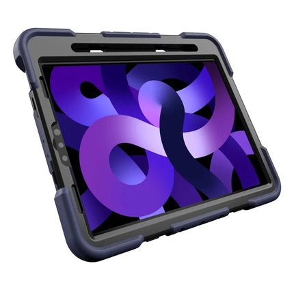 Tablet Case For iPad Air (2022) / (2020) / iPad Pro 11 (2022) / (2021) / (2020) / (2018) PC + Silicone Cover with Kickstand Wrist Strap