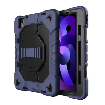 Tablet Case For iPad Air (2022) / (2020) / iPad Pro 11 (2022) / (2021) / (2020) / (2018) PC + Silicone Cover with Kickstand Wrist Strap