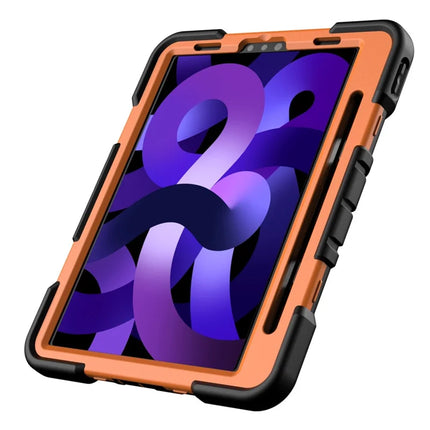 Tablet Case For iPad Air (2022) / (2020) / iPad Pro 11 (2022) / (2021) / (2020) / (2018) PC + Silicone Cover with Kickstand Wrist Strap