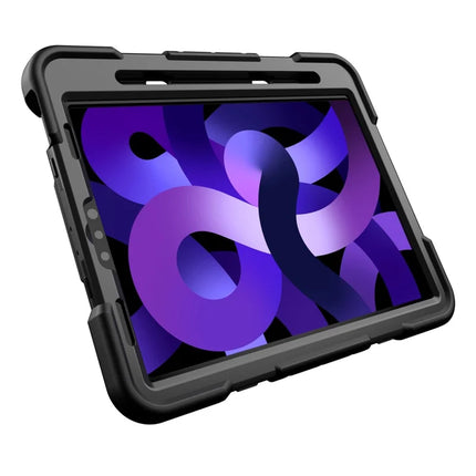 Tablet Case For iPad Air (2022) / (2020) / iPad Pro 11 (2022) / (2021) / (2020) / (2018) PC + Silicone Cover with Kickstand Wrist Strap