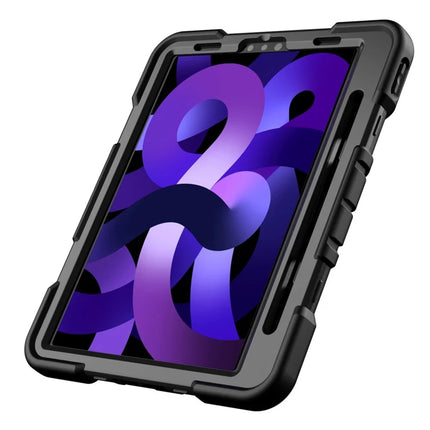 Tablet Case For iPad Air (2022) / (2020) / iPad Pro 11 (2022) / (2021) / (2020) / (2018) PC + Silicone Cover with Kickstand Wrist Strap