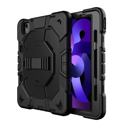 Tablet Case For iPad Air (2022) / (2020) / iPad Pro 11 (2022) / (2021) / (2020) / (2018) PC + Silicone Cover with Kickstand Wrist Strap