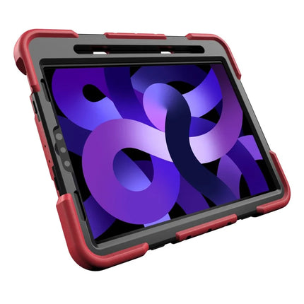 Tablet Case For iPad Air (2022) / (2020) / iPad Pro 11 (2022) / (2021) / (2020) / (2018) PC + Silicone Cover with Kickstand Wrist Strap