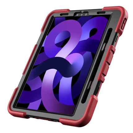 Tablet Case For iPad Air (2022) / (2020) / iPad Pro 11 (2022) / (2021) / (2020) / (2018) PC + Silicone Cover with Kickstand Wrist Strap