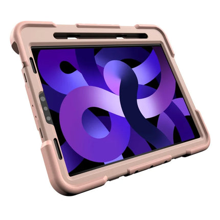 Tablet Case For iPad Air (2022) / (2020) / iPad Pro 11 (2022) / (2021) / (2020) / (2018) PC + Silicone Cover with Kickstand Wrist Strap