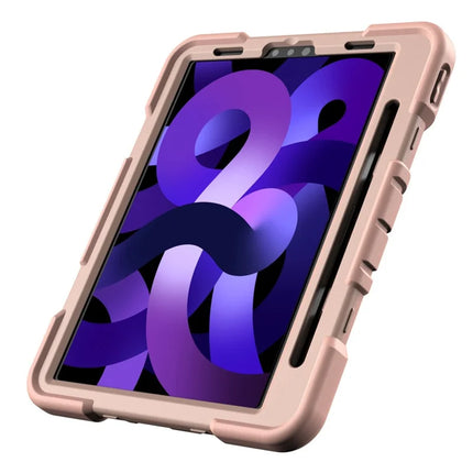 Tablet Case For iPad Air (2022) / (2020) / iPad Pro 11 (2022) / (2021) / (2020) / (2018) PC + Silicone Cover with Kickstand Wrist Strap