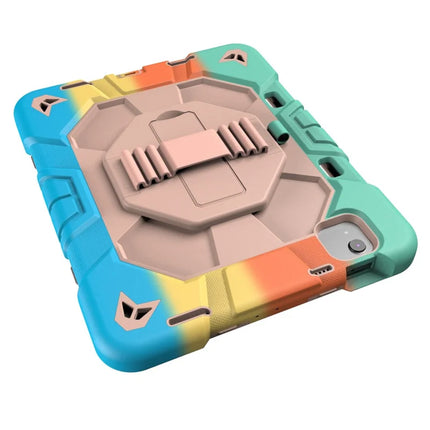 Tablet Case For iPad Air (2022) / (2020) / iPad Pro 11 (2022) / (2021) / (2020) / (2018) PC + Silicone Cover with Kickstand Wrist Strap