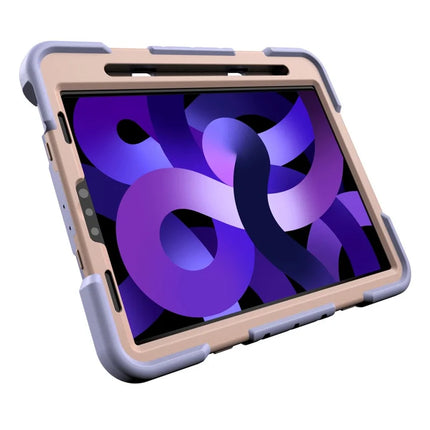 Tablet Case For iPad Air (2022) / (2020) / iPad Pro 11 (2022) / (2021) / (2020) / (2018) PC + Silicone Cover with Kickstand Wrist Strap