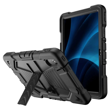 Tablet Case For Lenovo Tab M11 TB330FU 331FC / K11 / Xiaoxin Pad 11 2024 PC + Silicone Shockproof Protective Cover with Kickstand - Black