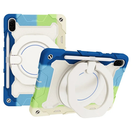 For Honor Pad X9 / Pad X8a Case with Kickstand PC + Silicone Shockproof Rugged Tablet Cover - Colorful Blue