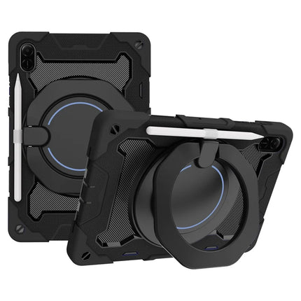 For Honor Pad X9 / Pad X8a Case with Kickstand PC + Silicone Shockproof Rugged Tablet Cover - Black