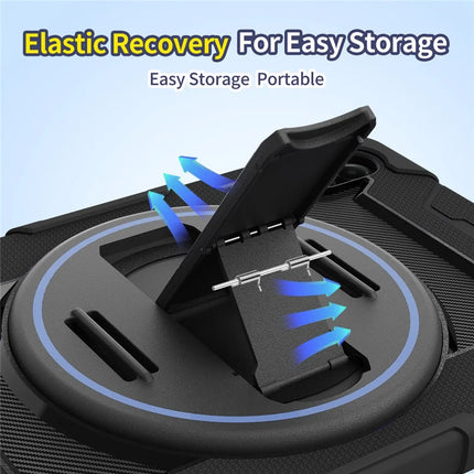 For Honor Pad X9  /  X8a Case Kickstand Hand Strap PC + Silicone Tablet Cover