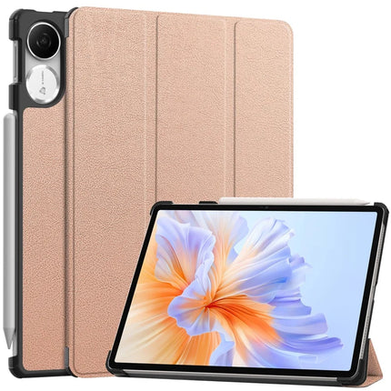 For Honor Pad V9 Case Anti-Drop Leather Stand Tablet Cover - Rose Gold