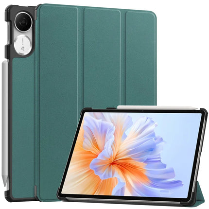 For Honor Pad V9 Case Anti-Drop Leather Stand Tablet Cover - Blackish Green