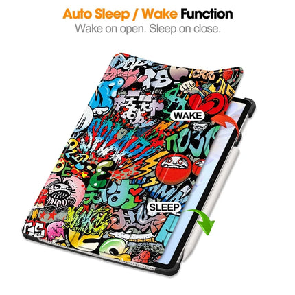 For Honor Pad V9 Case Pattern Print Leather Stand Tablet Cover