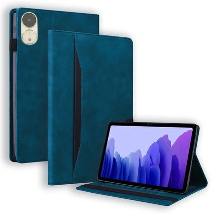 For Honor Pad V9 Case PU Leather Protective Folio Tablet Cover with Card Holder - Blue