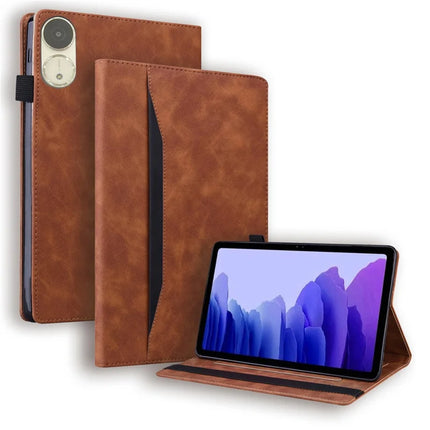 For Honor Pad V9 Case PU Leather Protective Folio Tablet Cover with Card Holder - Brown