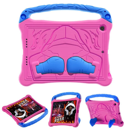 EVA Case For iPad 10.2 (2021) / (2020) / (2019) / Air 10.5 inch (2019) Boxing Style Tablet Cover with Handle Kickstand - Rose / Blue